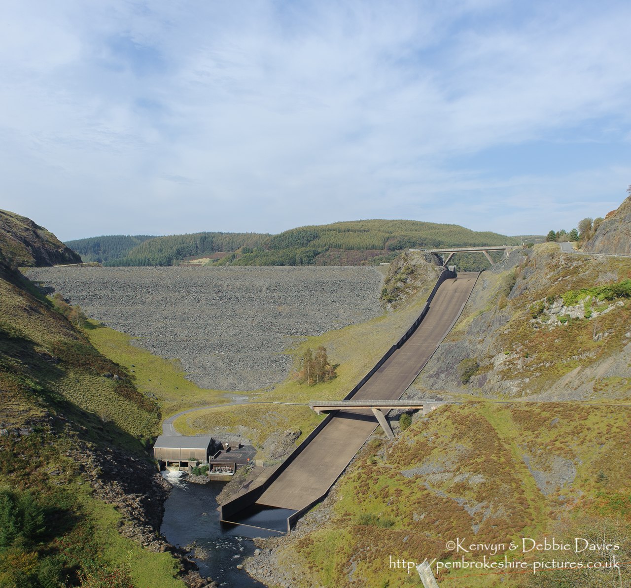 Llyn Brianne is an artificial resevoir which was completed in the early 70s by the Wimpey Construction to regulate the flow in the River Tywi.